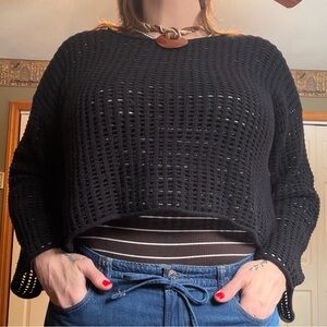 Vans Crochet Crop Sweater